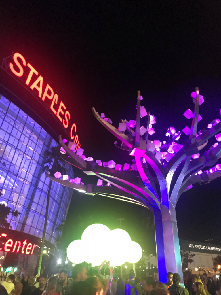 Tree outside Staples Center
